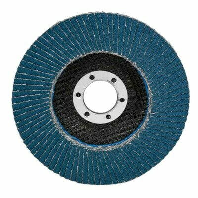 Flap Wheel Disc | 115mm | Grit 120 | Blue | Zirconium Stainless Steel