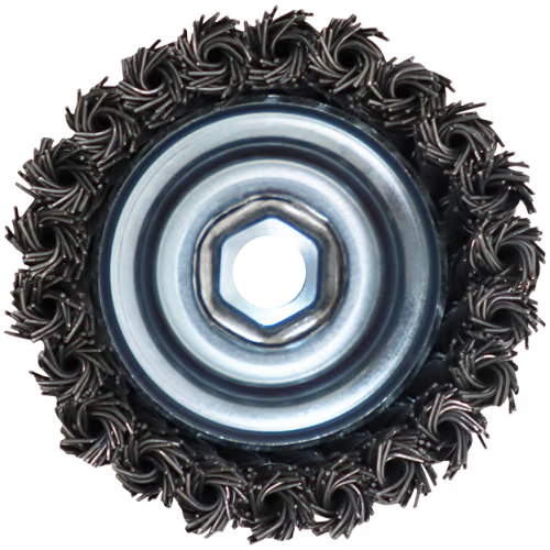 Wire Cup Brush | Knotted | 100 x 14 x 2m | Knotted