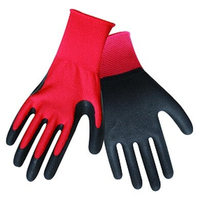 Glove | Nitrile | Black/Red | Smooth Palm | Size 10