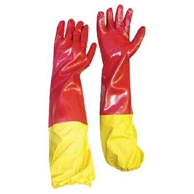 Glove | PVC | Shoulder | Yellow Elastic
